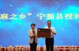 宁强县获“中国天麻之乡”荣誉称号
