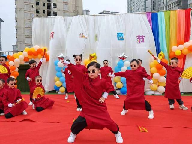 汉台区建国幼儿园开展庆六一活动